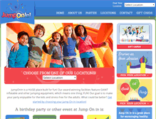 Tablet Screenshot of jumponinfun.com